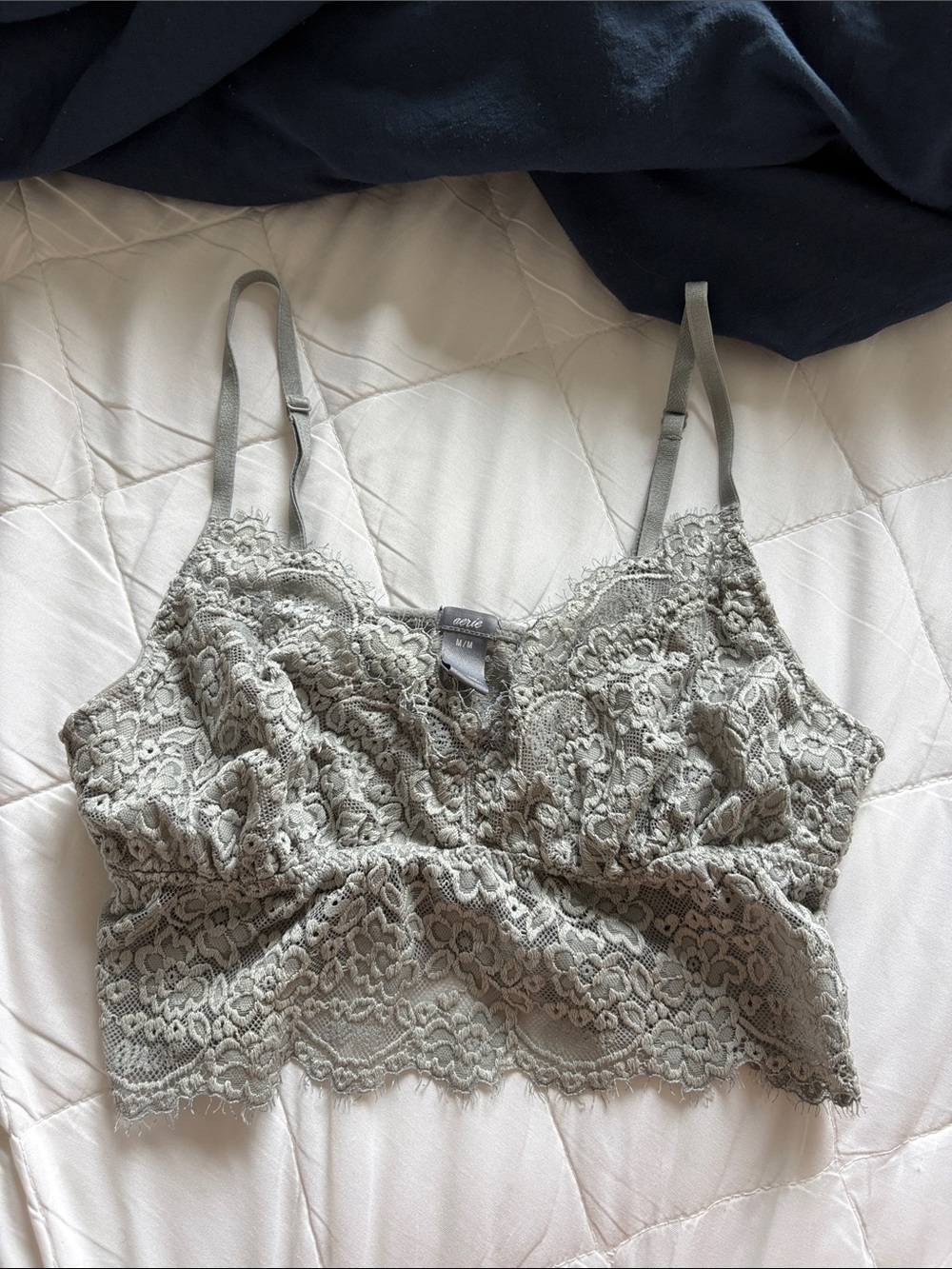 aerie Lace Bralette in Sage